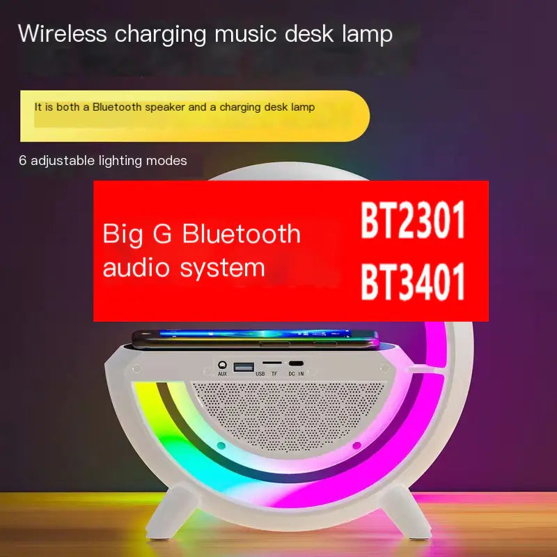 Altavoz Bluetooth BT-3401 con luz ambiental colori