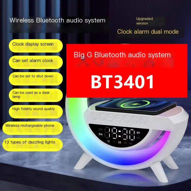 Altavoz Bluetooth BT-3401 con luz ambiental colori